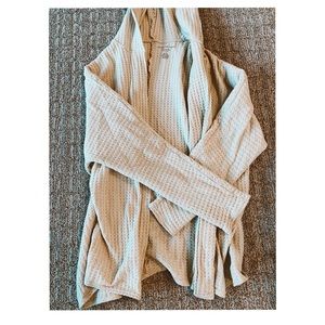Hooded Cream Cardigan